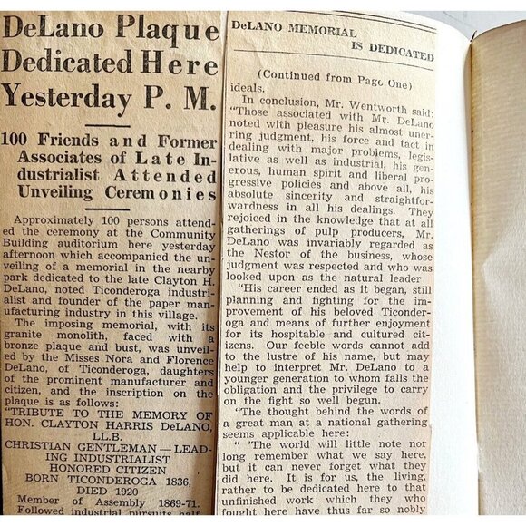 Hon Clayton Harris Delano Memorial 1939 RARE 1/50 Signed & Photo Program PB WHBS - Picture 10 of 16